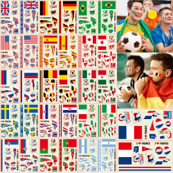 32 ark National Flag Temporary Tattoo Stickers 2022 World Cup