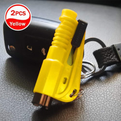 Set av 2 Bil Emergency Safety Hammer Nyckelring
