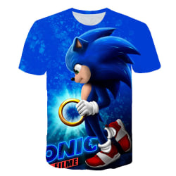 Tecknad Sonic The Hedgehog Kids Kortärmad T-shirt Pojkar Toppar 140cm
