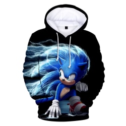 Boys Sonic The Hedgehog Sport Casual Kids Hooded Sweatshirt Toppar A 130cm