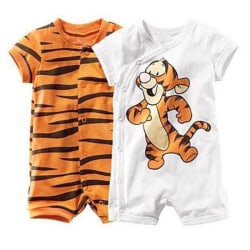 Nyfödd Tiger Baby Pojkar Flickor Jumpsuit orange