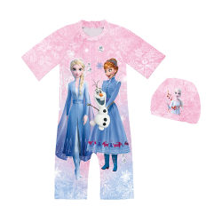 Frozen Elsa Anna Badkläder Barn Flick Sommar Bikini Suit pink 140cm