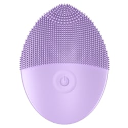 Silikon elektrisk rengöringsborste Laddning Vattentät massage purple