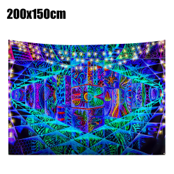Hippietapet Vägghängande filt Boho Hemrumsdekoration 200x150cm