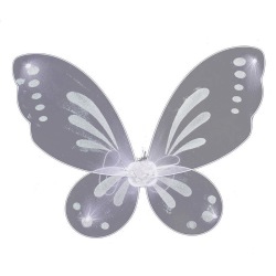 Fairy Genie Wings Kostym Toddler Klä Upp Fjärilsformad Wing white