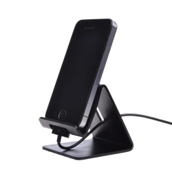 Universal justerbart bordsställ Laddningsutrymme Telefonhållare black