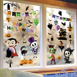 3D Halloween hem dörr klistermärke Skräck tecknad dekoration klistermärke