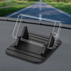 Bil Dashboard Skrivbord Anti Skid Mat Telefon Förvaringsställ Anti-Slip orange