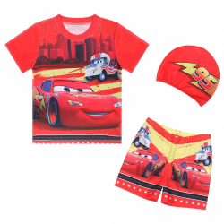 Disney Pixar Cars Boys Badkläder Shorts Badbyxor Top Kid Red 140CM