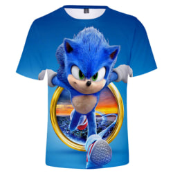 Sonic The Hedgehog 3D T-shirt Barn Pojkar Flickor Kortärmade toppar 110CM