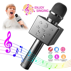 K8 Bärbar Bluetooth Karaoke Mikrofon Trådlös Högtalare KTV grey