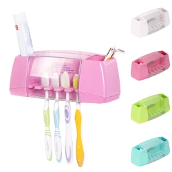 Självhäftande tandborsthållare Väggfäste Stativ Organizer Hem Pink 22*7*8.5cm