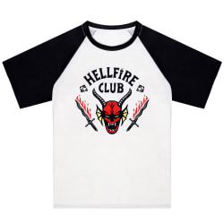 Stranger Things Hellfire Club Baseball T-shirt kortärmade toppar M