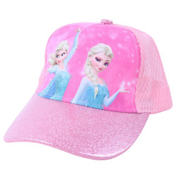 Baby Frozen Princess Elsa Baseball Cap Justerbar Shiny Sun Hat B