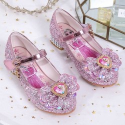 elsa prinsess skor barn flicka med paljetter rosa Z X 19.5cm / size31