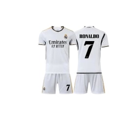 23-24 Ronaldo nr.7 Real Madrid C.f. Hemma fotbollströja T-shirt yz 160