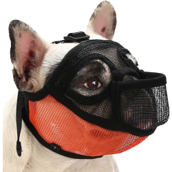 Fransk bulldogg, munkorg med kort noshund för Shih Tzu engelsk bulldogg, mesh med tunga ut design, platt