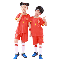 Träningsuniform för pojkar, flickfotbollsidrottslag red L