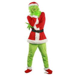 Vuxen Cosplay Kostym, Julgrön Monster Kostym Set XL