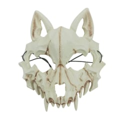 Halloween Mask Half Face Skull Skrämmande Mask style 1
