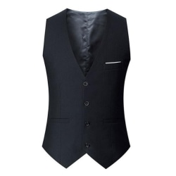 Kostymväst för män Affärsdräktväst för män black XL