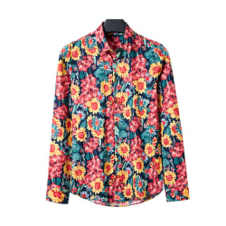 Herr Hawaiian Button Down blommönstrad skjorta color3 3XL