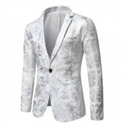Herrjackor One Button Dress Suit Blazers Jacka white S