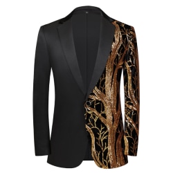 Festklänning för män Kostym Blazer Coat gold XXL