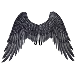 3D Angel Wings kostym med elastiska remmar Halloween black