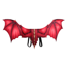 Halloween dekoration Dragon Wings Cosplay Wings rekvisita red
