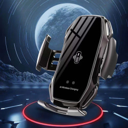 FLOVEME Qi Snabb trådlös mobilladdare med bilmonterad |svart