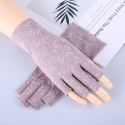 Sunblock Fingerless Gloves Summer Driving Gloves Anti-Slip UV Pro