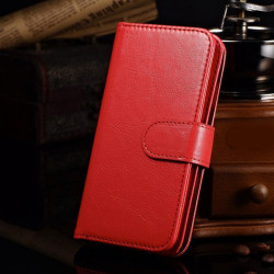 iPhone 6/6S Plus - Stilrent Plånboksfodral från LEMAN Röd