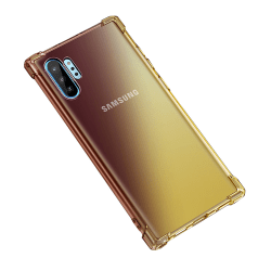 Samsung Galaxy Note10 Plus - Stötdämpande Silikonskal Svart/Guld