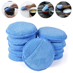 Praktiskt Effektfull Mikrofiber Rengörings Svamp Blå