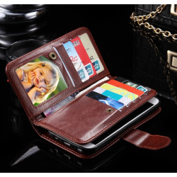 Elegant ROYBEN Plånboksfodral med 9 kortfack Samsung S7 EDGE Röd