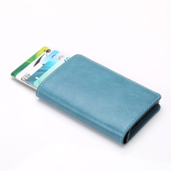 Exklusiv Design-korthållare (RFID & NFC Skyddad samt GSA) Havsblå