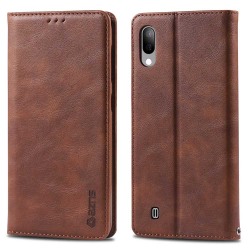 Plånboksfodral - Samsung Galaxy A10 brun Mörkbrun