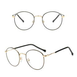 Stilfulde og komfortable nærsynede læsebriller Svart/Guld -3.0