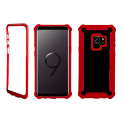 Samsung Galaxy S9 - Professionellt EXXO Skyddsfodral Hörnskydd Röd Röd