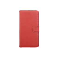 Huawei P10 Plus - Stilrent Plånboksfodral från TOMKAS (Läder) Röd