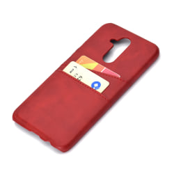 Stilrent Huawei Mate 20 Lite Skal med Kortfack (VINTAGE) Röd Röd