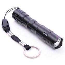 3W mini-LED-taskulamppu ulkokäyttöön retkeilylamppu metsästysvaellukseen Black