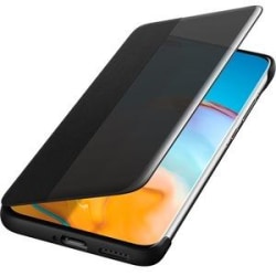 Huawei P40 Smart View Flip Cover Case Original - Svart Svart