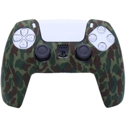 Playstation 5 / PS5 Silikon skal Kamouflage Grön Grön