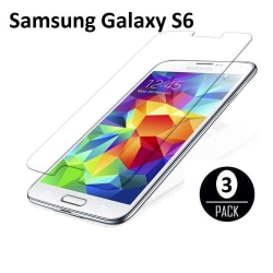 3st Skärmskydd till Samsung Galaxy S6 + Putsduk Transparent