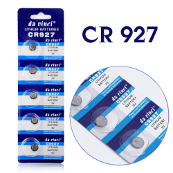 Knap møntceller batteri CR927 - 5 stk Silver