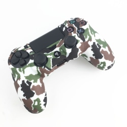 Playstation 4 / PS4 Silikon skal Kamouflage Vit-Grön