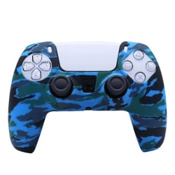 Playstation 5 / PS5 Silikon skal Kamouflage Blå Blå