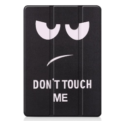 Apple iPad 10.2 Slim fit tri-fold fodral - Don't Touch Me Svart